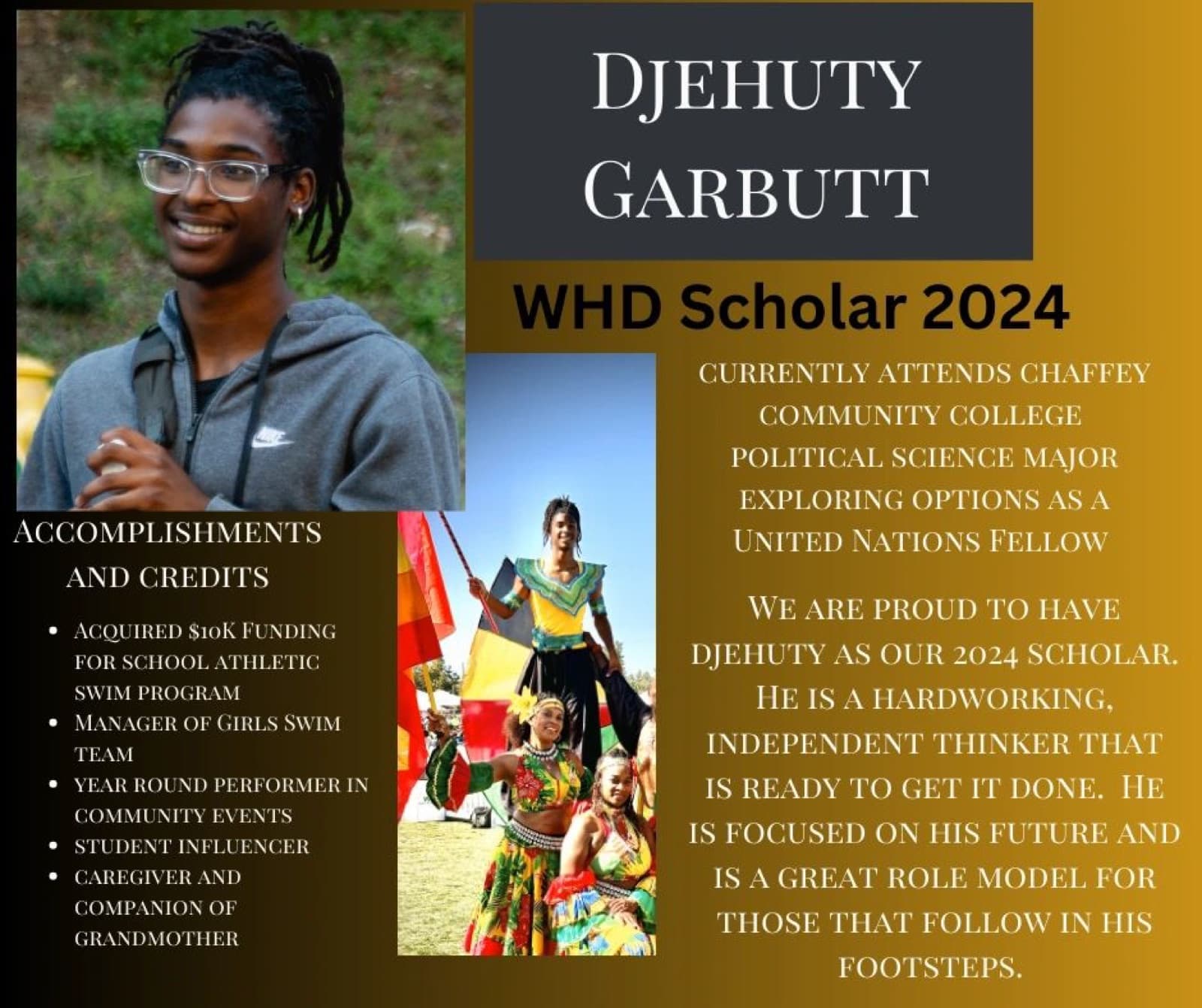A WHD scholar at a 2024 foundation program